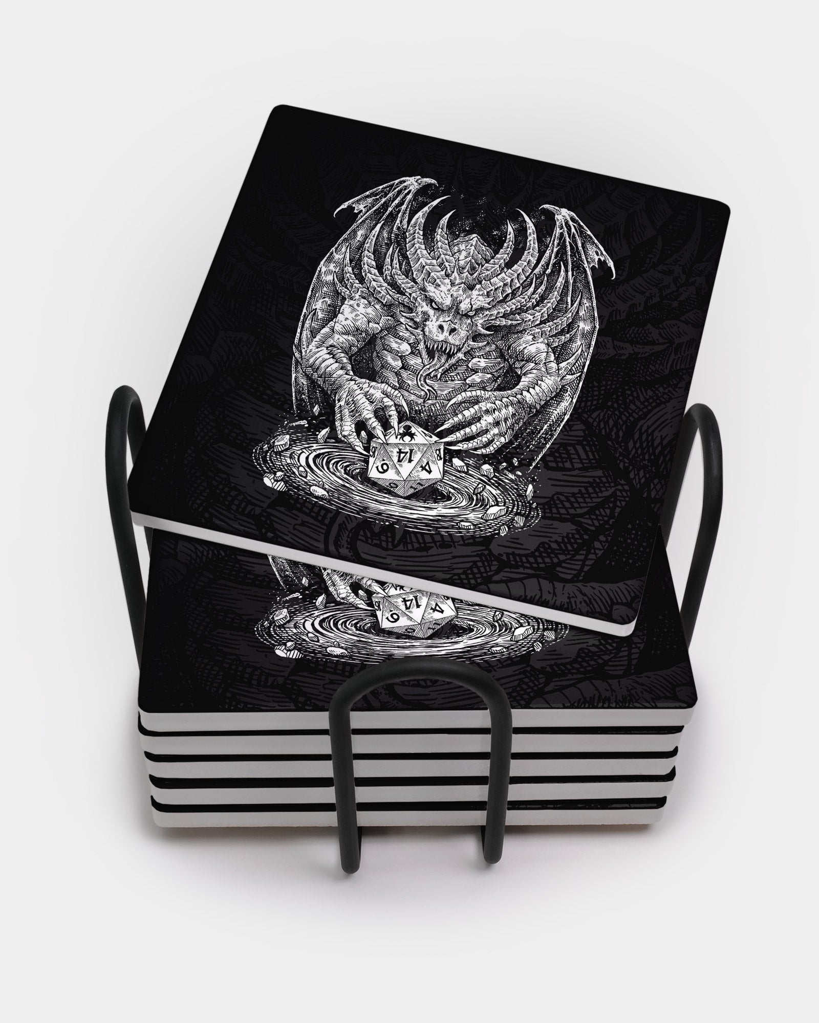 Dragons Hoard Square Coaster